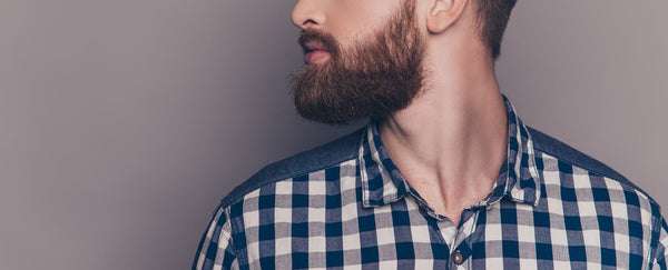 Profile of bearded man