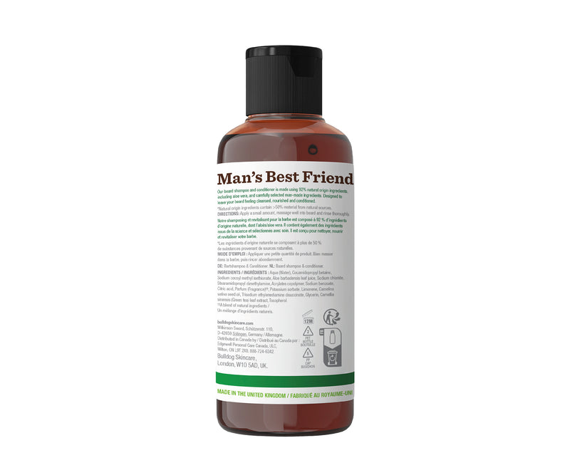 Shampooing et revitalisant pour barbe en formule originale